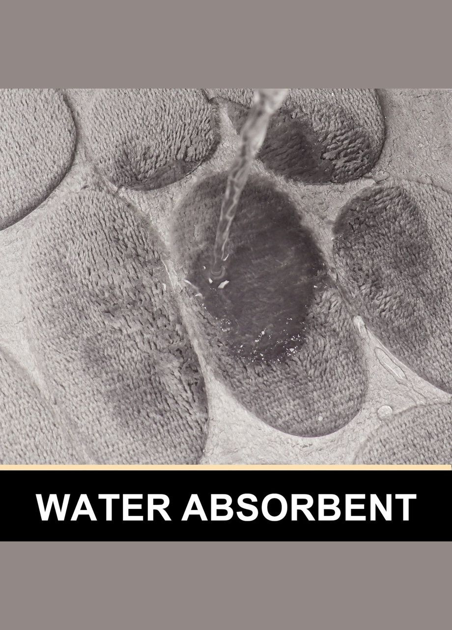 Коврик для ванной / душевой изогнутый Антискользящий "Stones" 30х100 см Влаговпитывающий (8802314) No Brand (365280673)