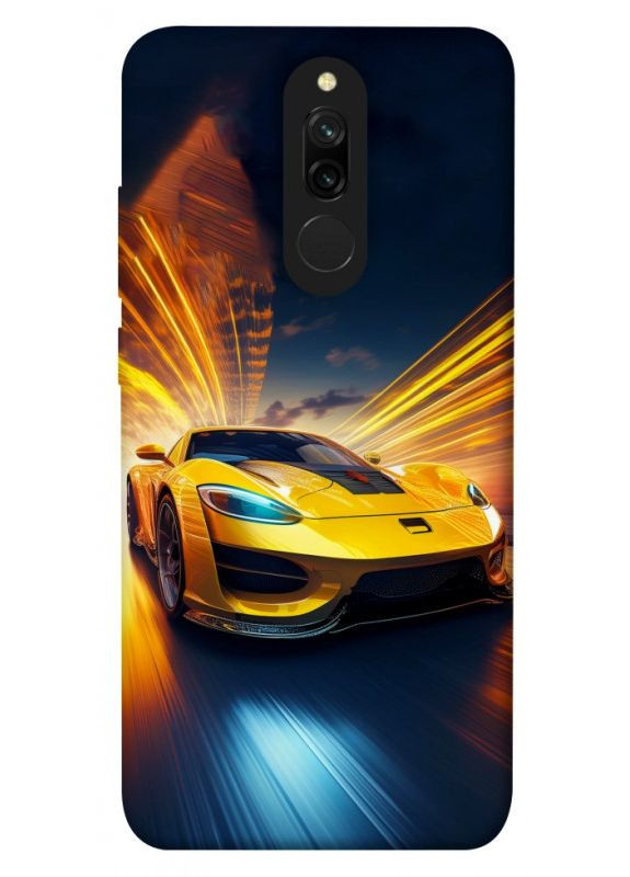 Чохол з принтом для Xiaomi Redmi 8 / для Ксяомі, сяомі, ксіомі редмі 8 Yellow Porsche No Brand (338612886)
