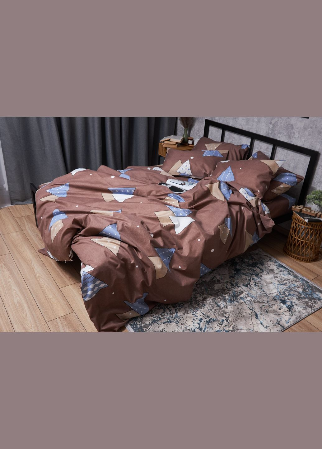 Комплект постельного белья Микросатин Premium «» полуторный евро 160х220 наволочки 2х70х70 (MS-820005062) Moon&Star amber dream (293148052)