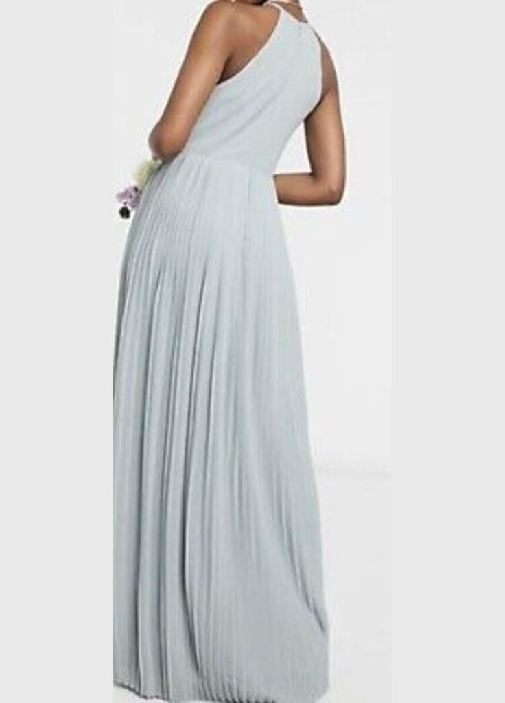 Мятное праздничный платье Tfnc однотонное