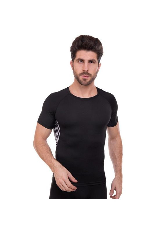 Рашгард с коротким рукавом UA-501 Черно-серый (06531047) LIDONG (323022138)