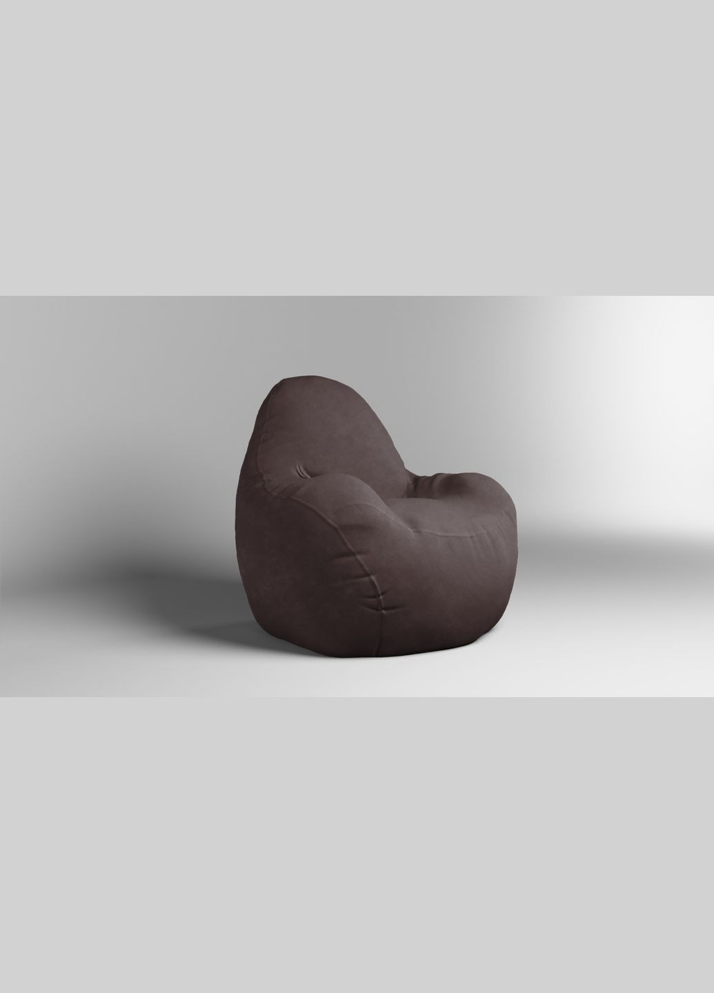 Крісло - мішок Relax 100 см Велюр GREAT Chocolate SkyPuff (339871537)