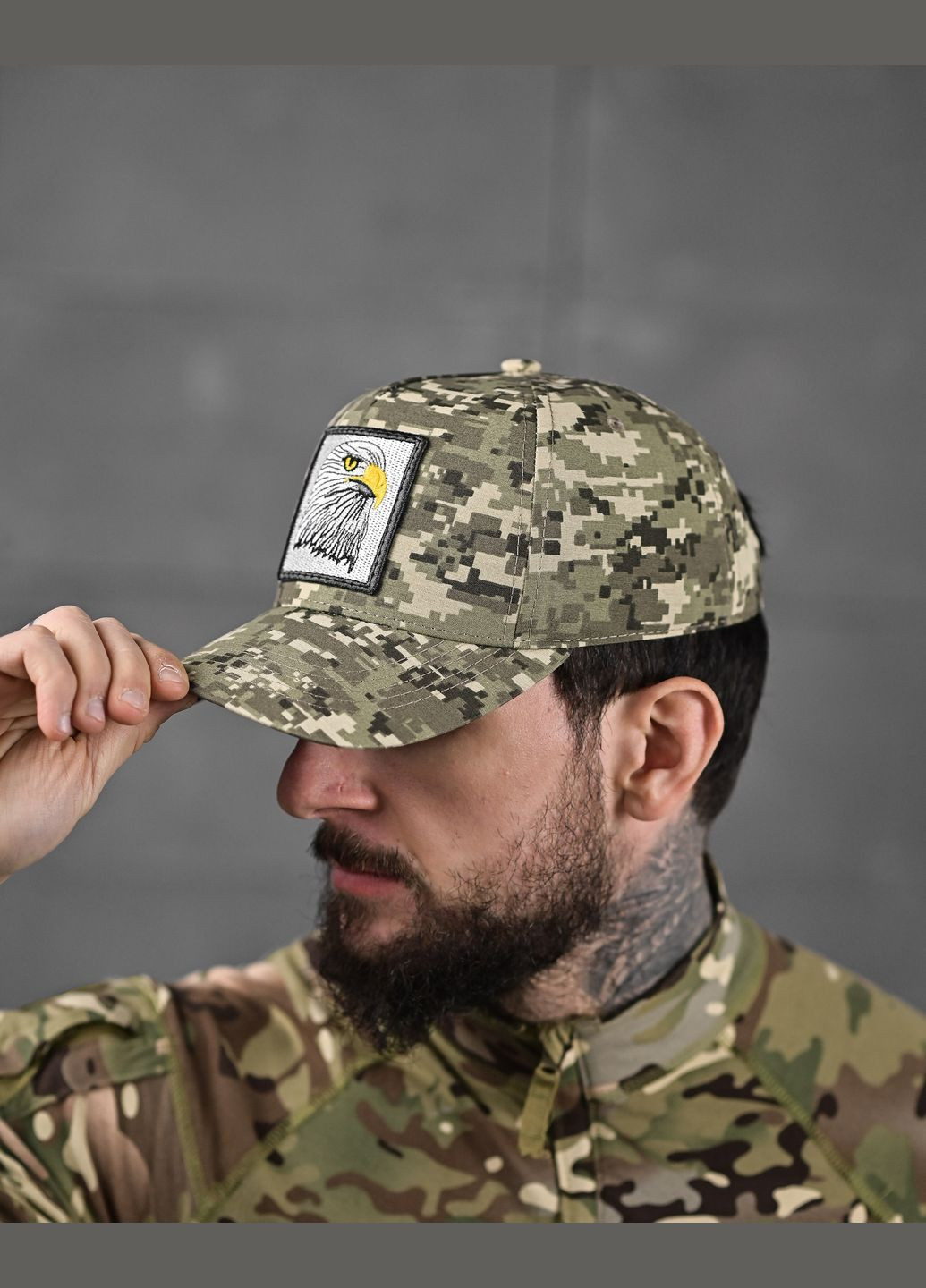 Тактическая мужская кепка Орел пиксель No Brand (340271817)