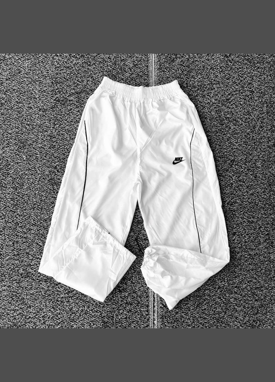 Белые демисезонные брюки No Brand