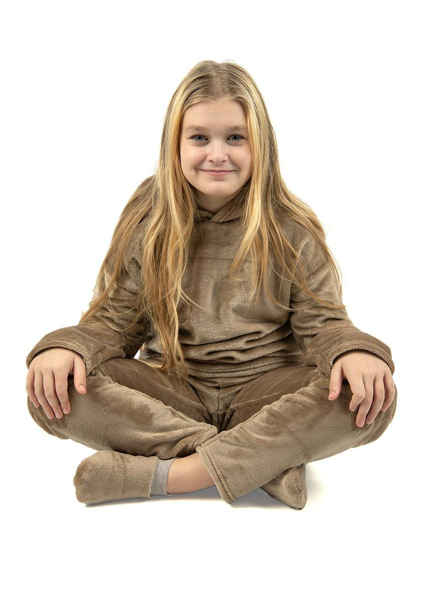 Кавова всесезон тепла підліткова піжама для дівчинки Україна