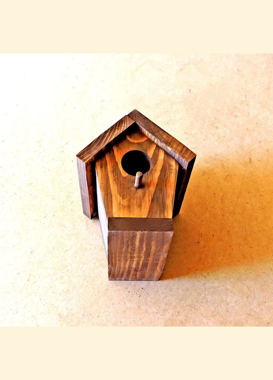 Шпаківня садова з дерева Синичка капучино (СКВ-001109) No Brand (328605658)