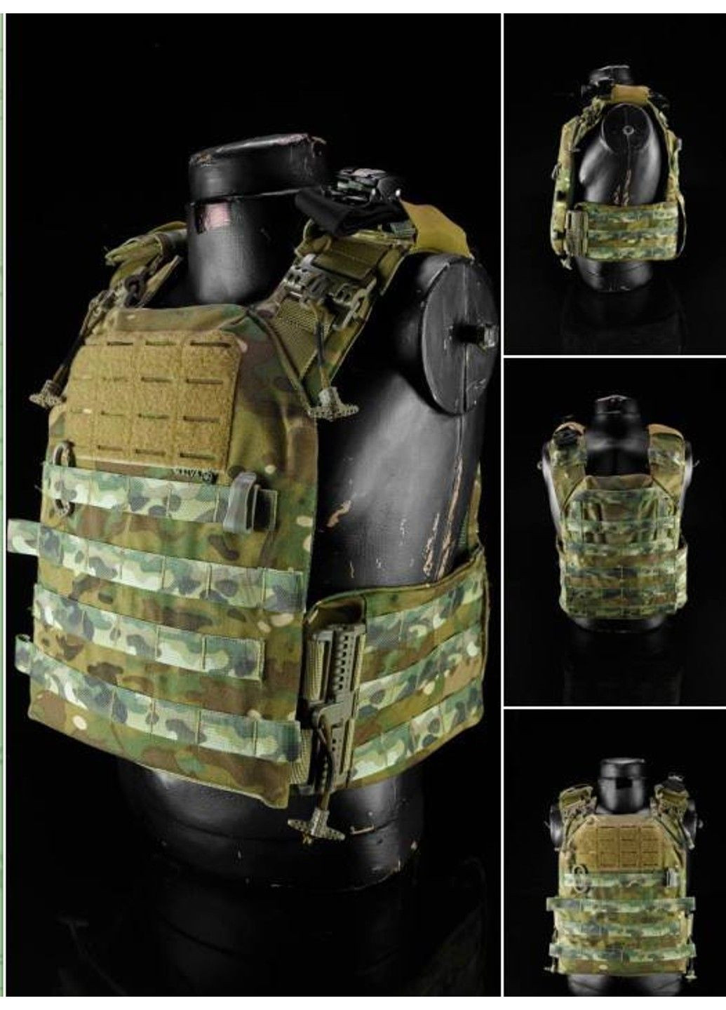 Тактична плитоноска жилет із швидким скиданням Cordura 1000D з IRR обробкою (без плит) Мультикам No Brand (332634892)