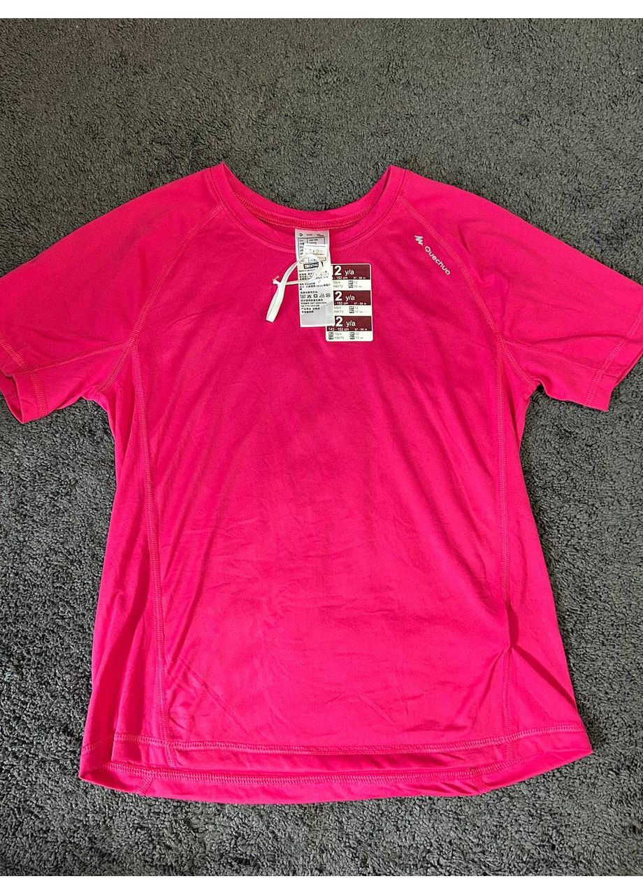 Малинова футболка для дівчинки 12 років No Brand