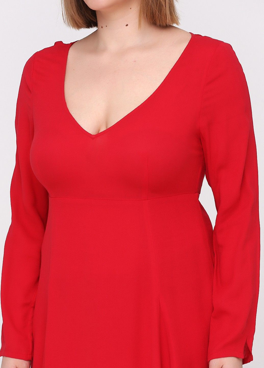 Красное кэжуал платье Care Label однотонное