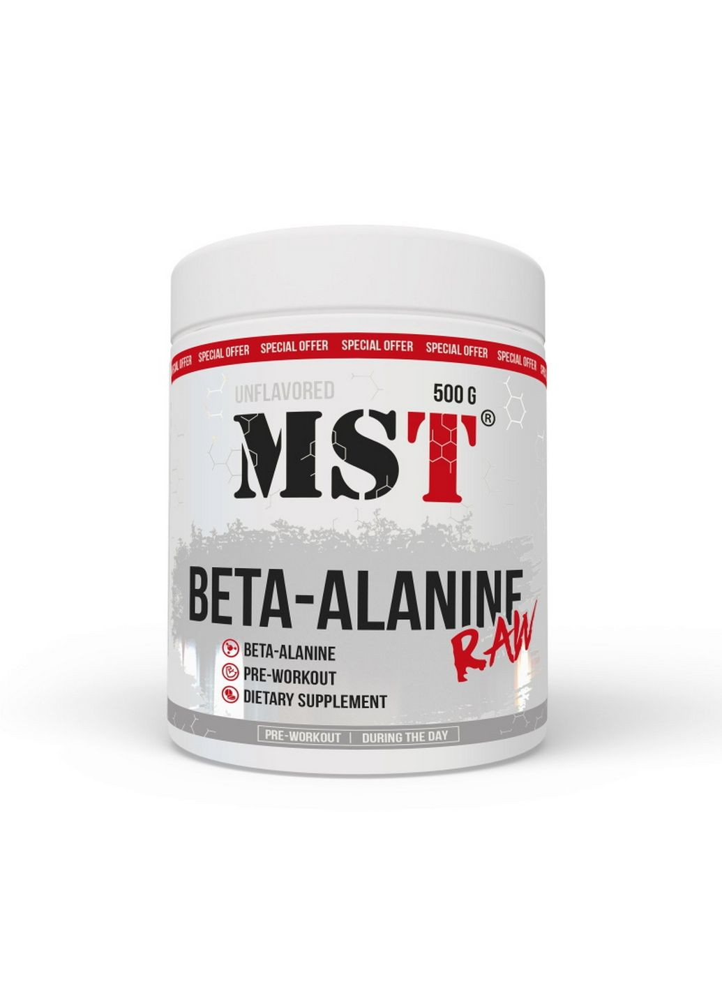 Аминокислота Beta-Alanine Raw, 500 грамм MST (293482039)