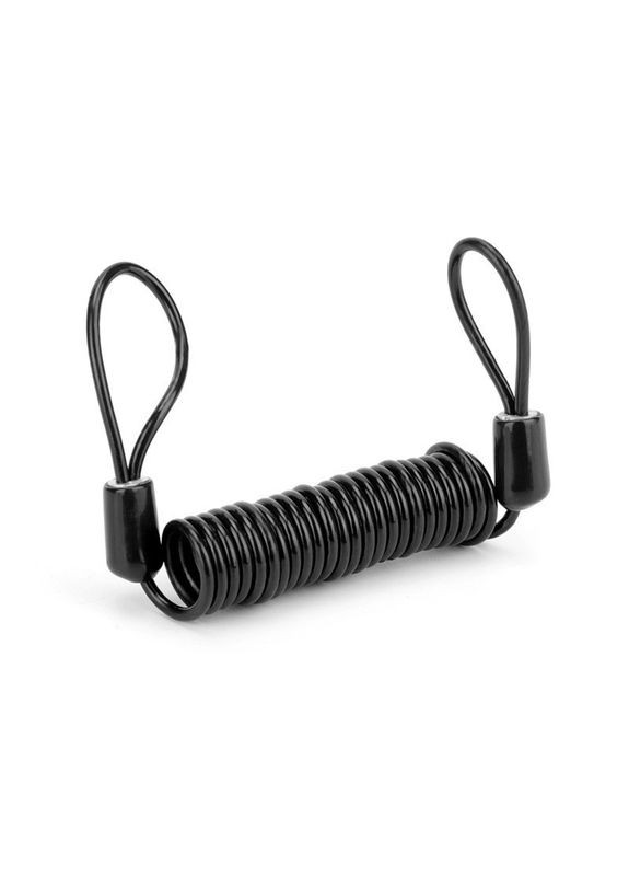 Противоугонный пружинный трос для велосипеда, тросик для замка велосипеда (черный) China (366874859)