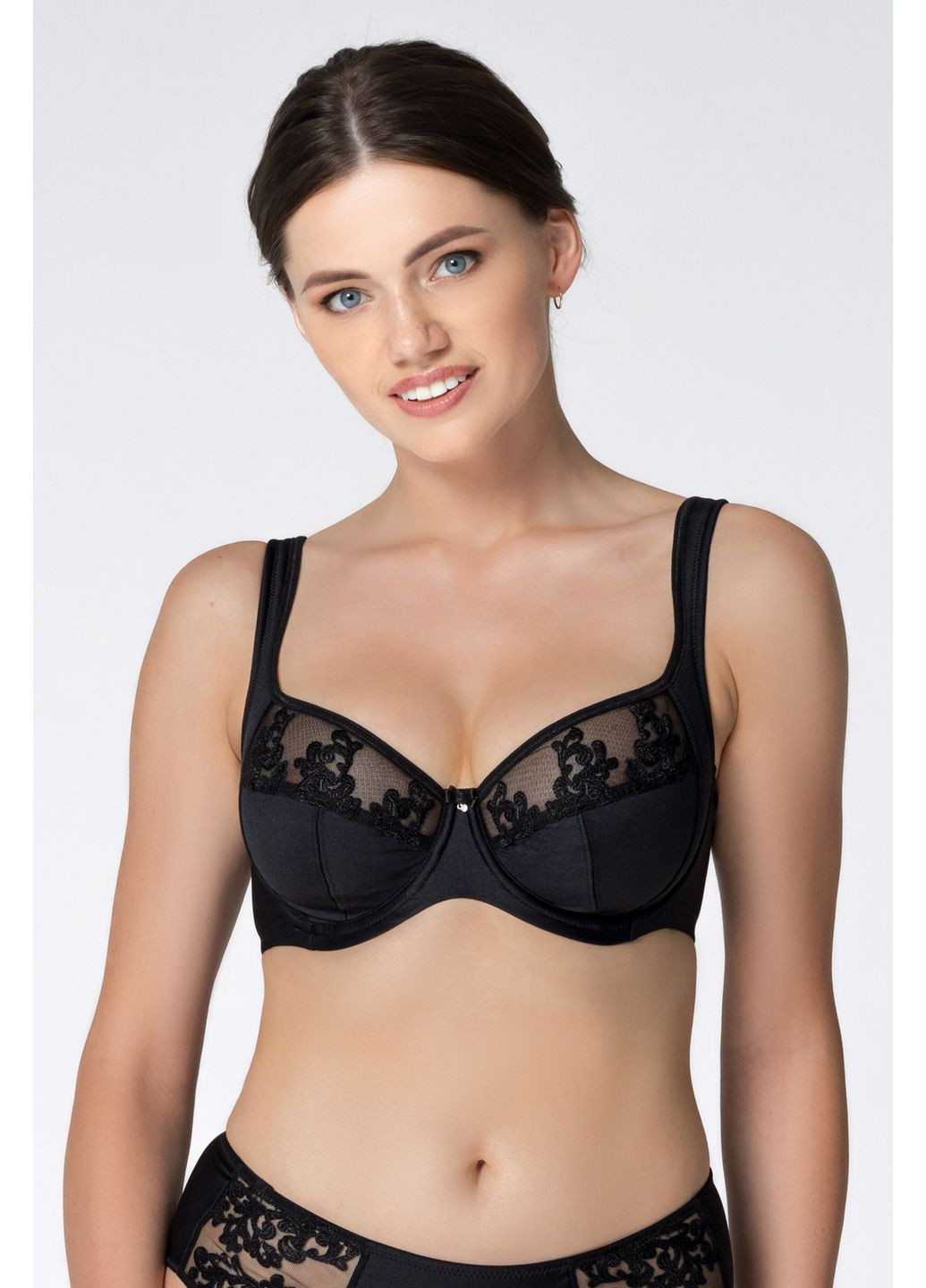 Чорний бюст. semi soft, р.85g, чорний Rosme