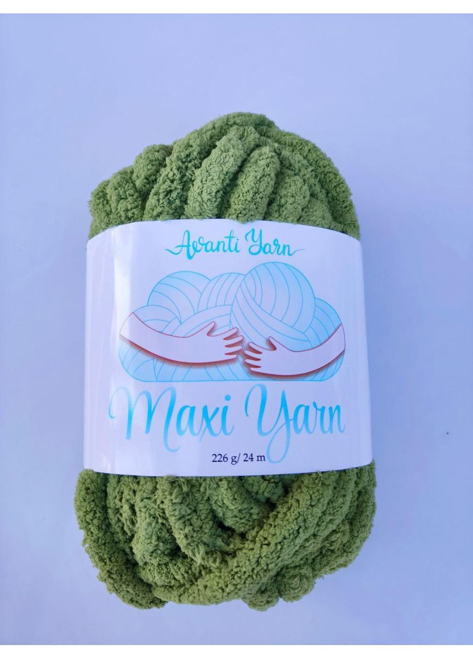 Пряжа Maxi Yarn 16-0421 зеленый Avanti (361878616)