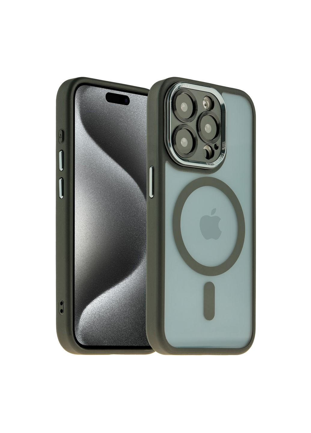 Чехол TPU+PC+Metal Calais with MagSafe для iPhone 15 Pro Цвет Light Blue No Brand Apple iPhone 15 Pro 2023 (336151037)