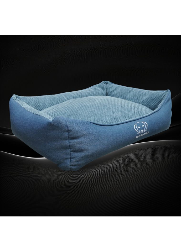 Лежанка 160х110х25см з текстилю для гігантських собак "Fiolent" (Синій) S&N Family (361204410)