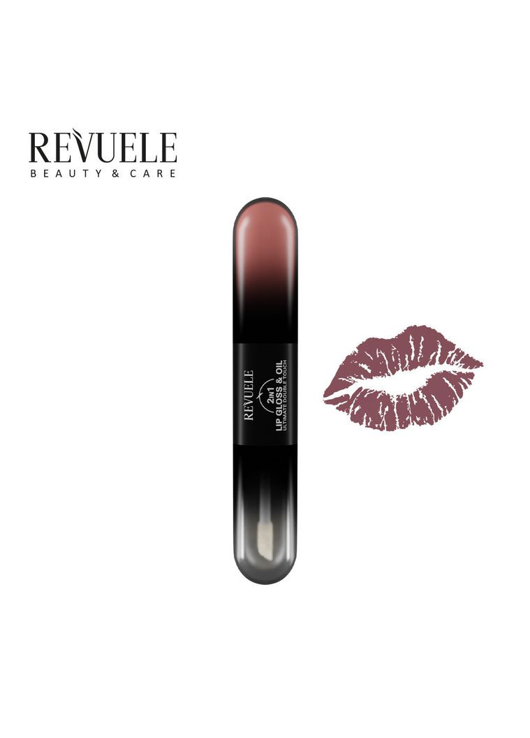Блиск та олія для губ 2в1 тон 03 Рожевий, 7 мл REVUELE (367988108)