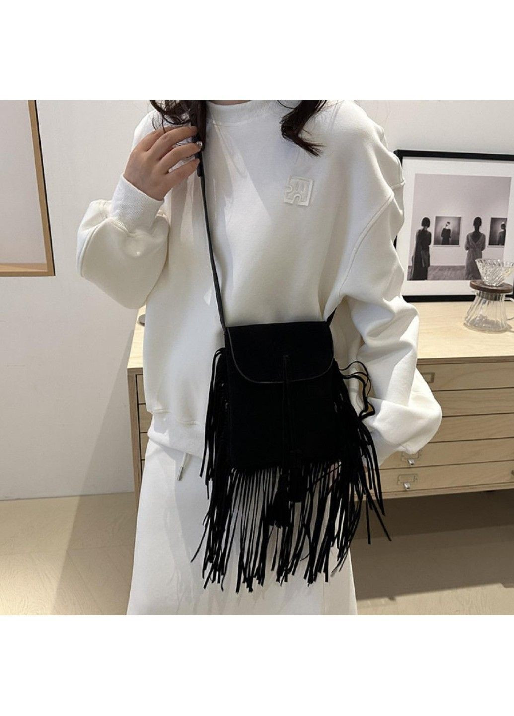 Жіноча стильна сумка з бахромою P2-9333A Lilly (369892883)