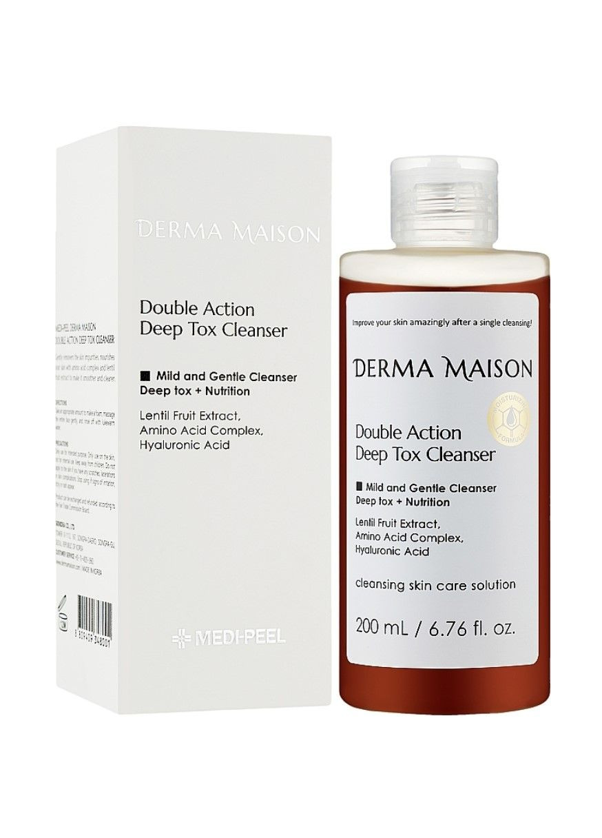 Деликатное средство для глубокого очищения Derma Maison Double Action Deep Tox Cleanser 200ml Medi-Peel (279851371)