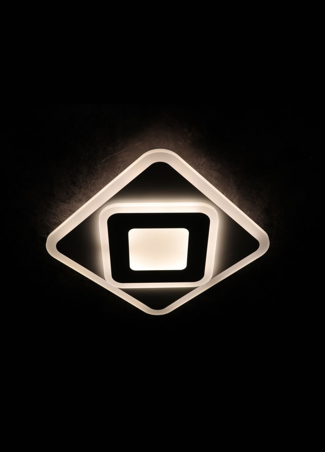 Сучасний квадратний світильник стельовий LED для кімнати кухні ванної 25127 Білий 4х30х30 см. Sunnysky (364770626)