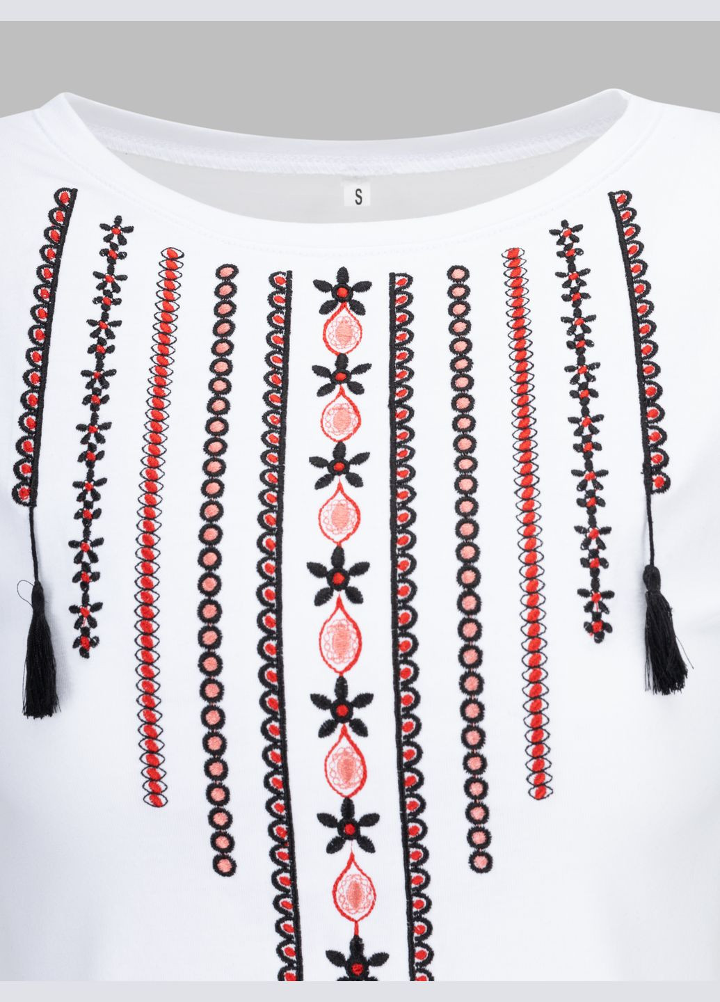 Вышиванка футболка женская Ожерелье S Белый (2000990566386A) Melanika (294753507)