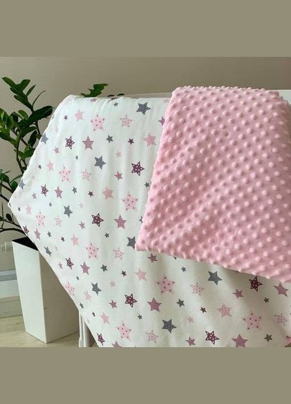 Покривало для дитячого ліжечка 76х96 см в коляску Рожевий (П4К-al-manyunya-001-04) No Brand (316230996)