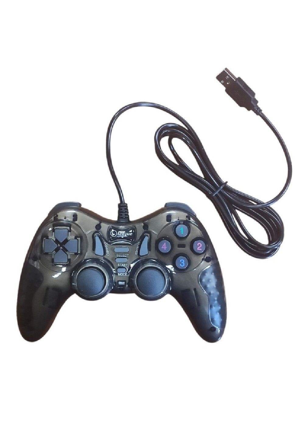 Джойстик приставка контроллер геймпад проводной USB 2.0 для компьютера с вибрацией (478040-Prob) Черный Unbranded (302131880)