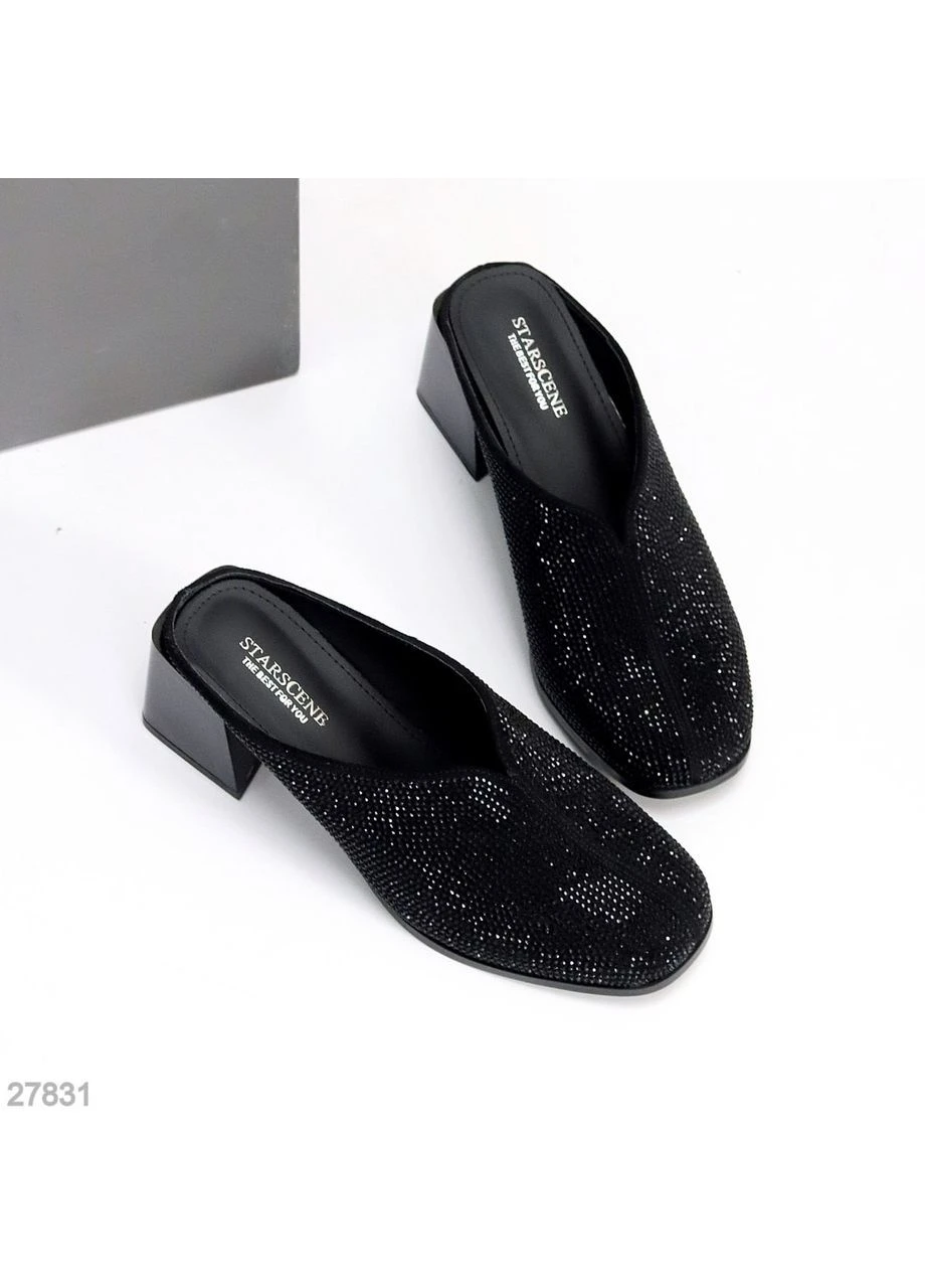 Черные женские сабо No Brand