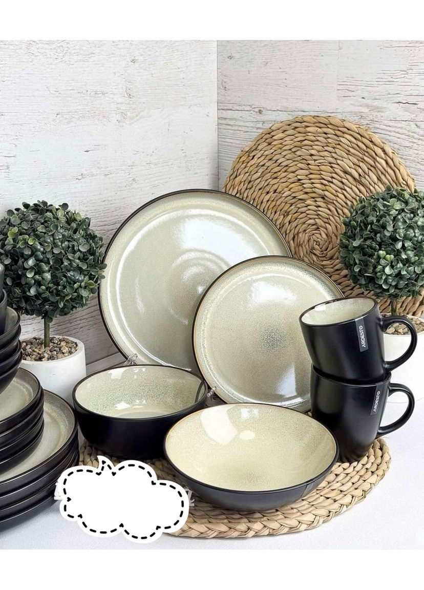 Сервиз столовый Bolzano AR0005BM 5 предметов черный Ardesto (350934553)