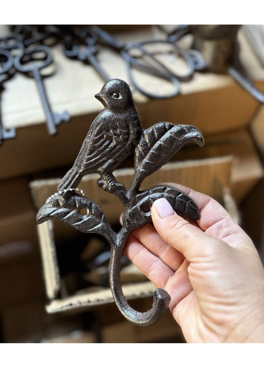 Гачок чавун Птах, 12*3.5*17см Home Decor (362354612)