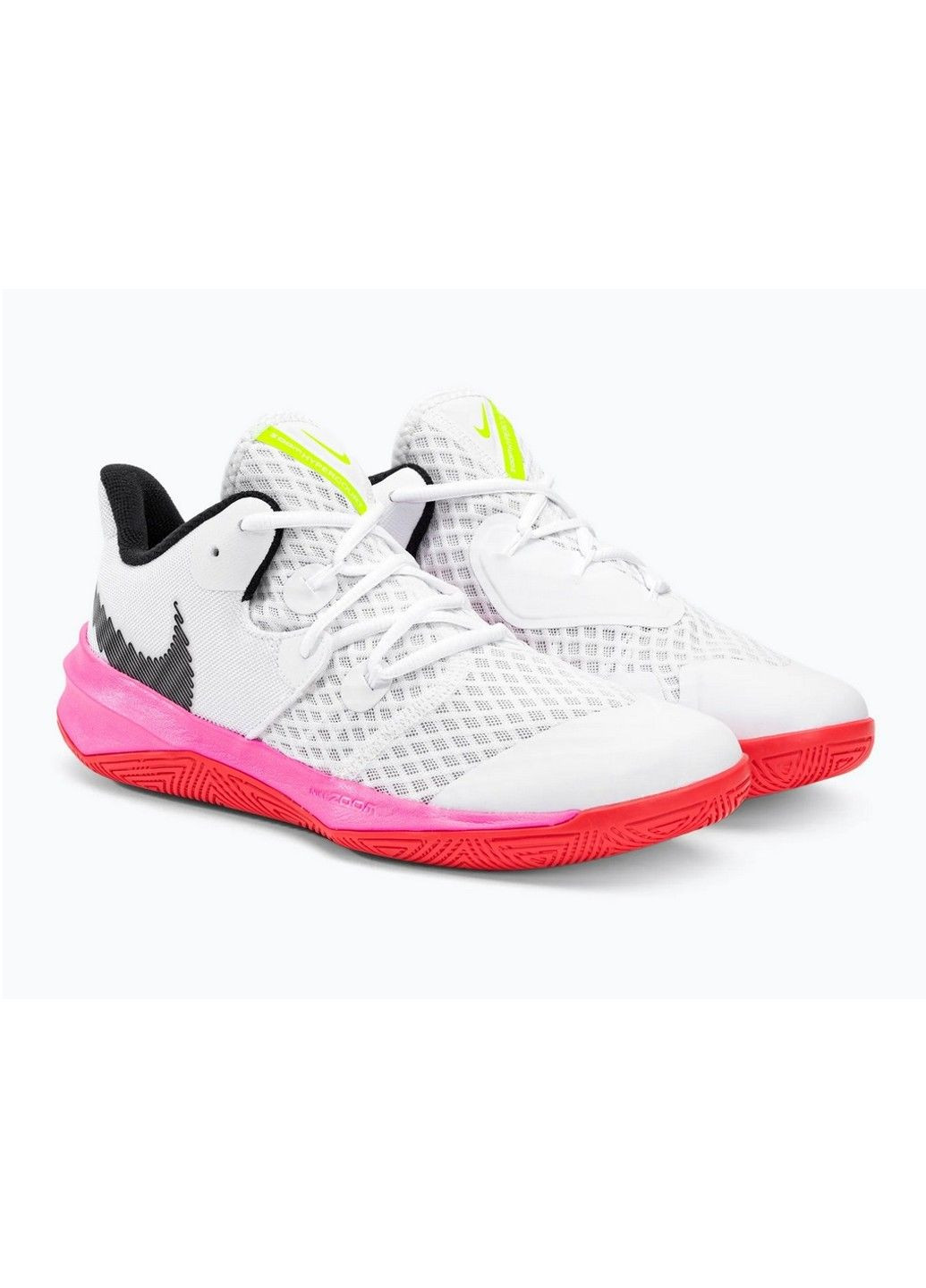 Белые кроссовки волейбольные zoom hyperspeed court se белые (dj4476-121) Nike