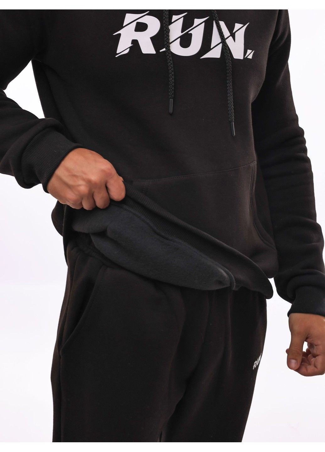 Чорний спортивний костюм чоловічий No Brand