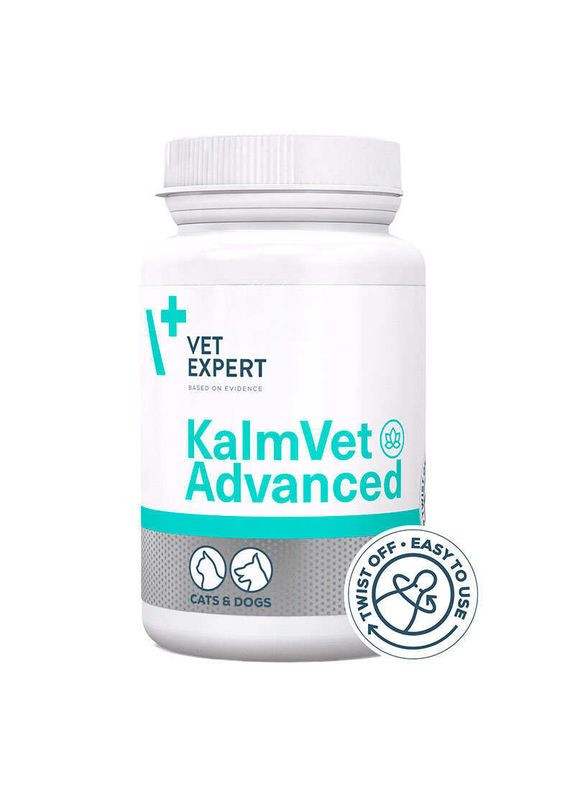Пищевая быстродействующая добавка для уменьшения стресса у котов и собак KalmVet Advanced - 60шт./уп. VetExpert (327054506)