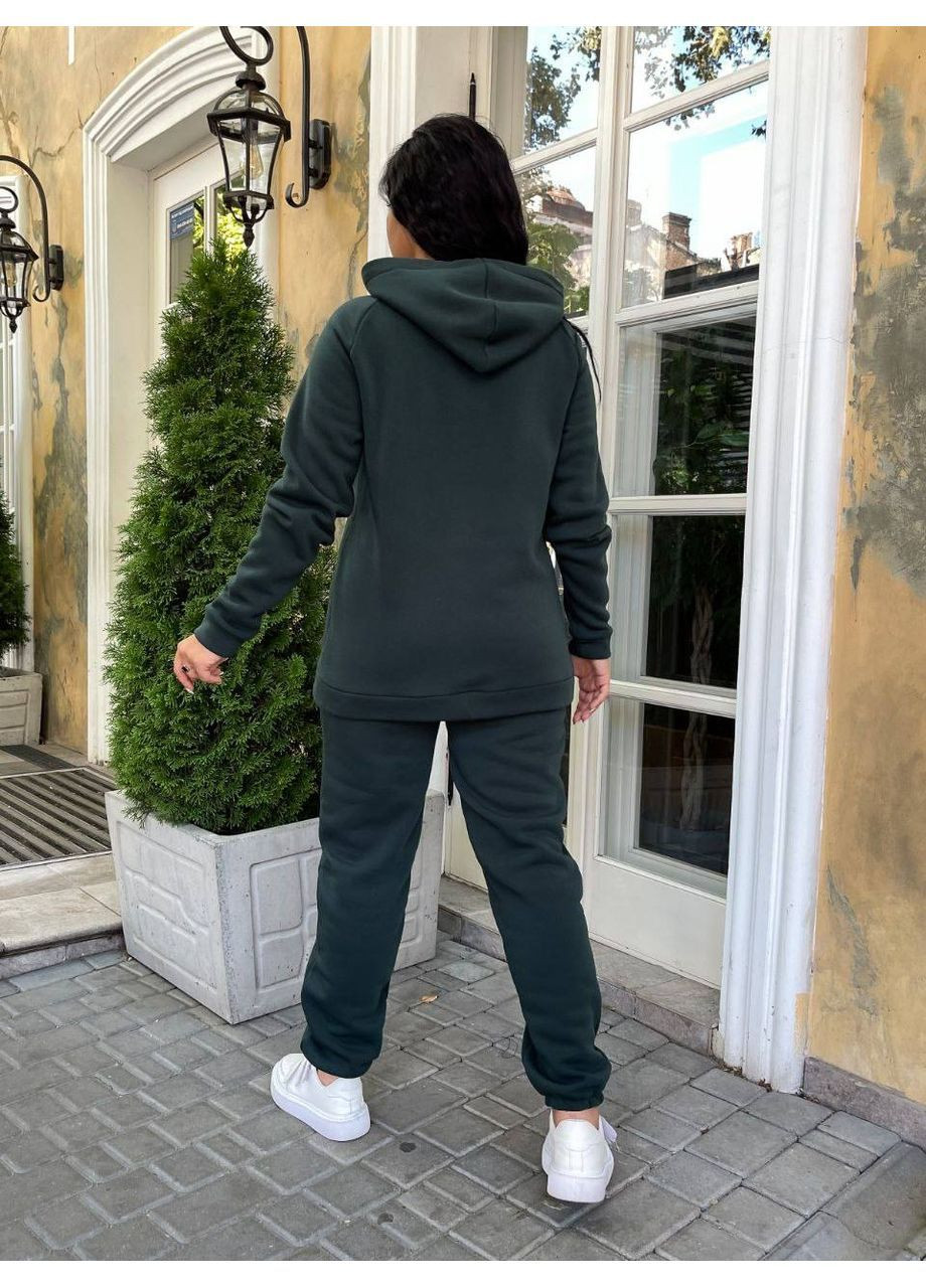 Теплый спортивный костюм женский тринитка на флисе No Brand (365063703)