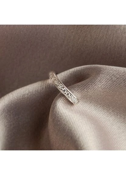 Сережка срібна кафа з фіанітами ЛК-0391р No Brand (378600597)