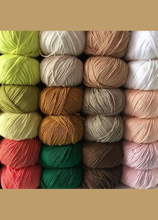 JEANS № 36 хлопок-акрил нитки пряжа для вязания Этрофил 36 - красный Etrofil (366394391)