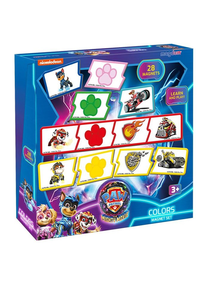Набор магнитов Щенячий патруль Изучаем цвета ML4034-21, 28 магнитов No Brand (330605571)
