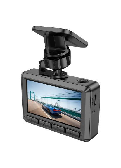 Відеореєстратор DV3 Driving recorder with display dual-channel Black (6942007608183) Hoco DV3 Driving recorder with display dual-channel Bla (369879214)