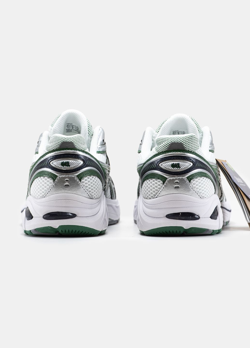 Белые демисезонные кроссовки мужские и женские asics gt-2160 white gray green | асикс gt-2160 белые серые зеленые No Brand