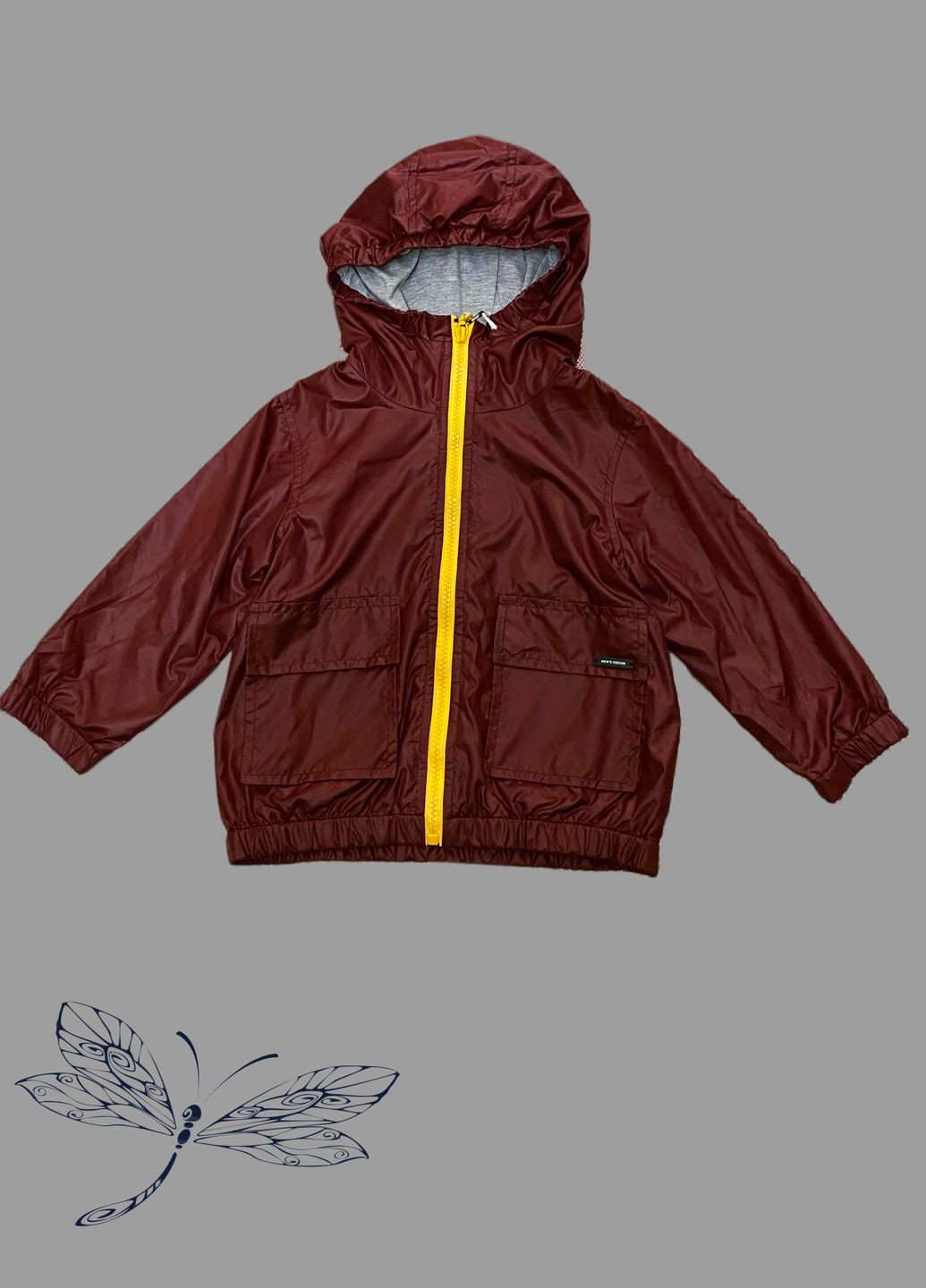 Бордовая демисезонная ветровка Baby Angel