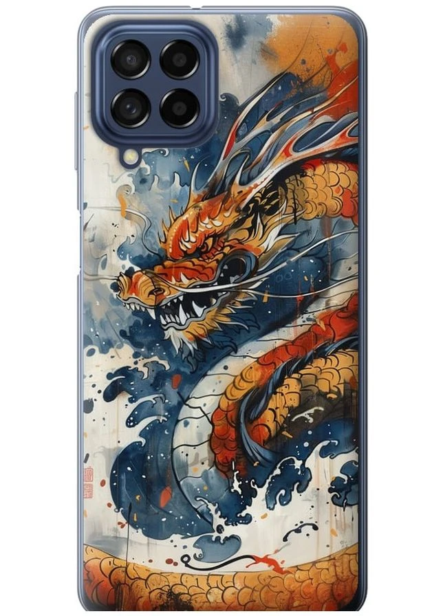 Силиконовый чехол 'Ярость дракона' для Endorphone Samsung Galaxy M53 M536B (291423606)