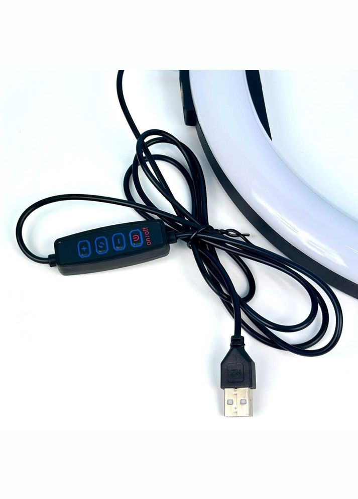 Кільцева LED лампа 33 см на штативі з тримачем для телефону (штатив 2,1 метра) No Brand (315919667)