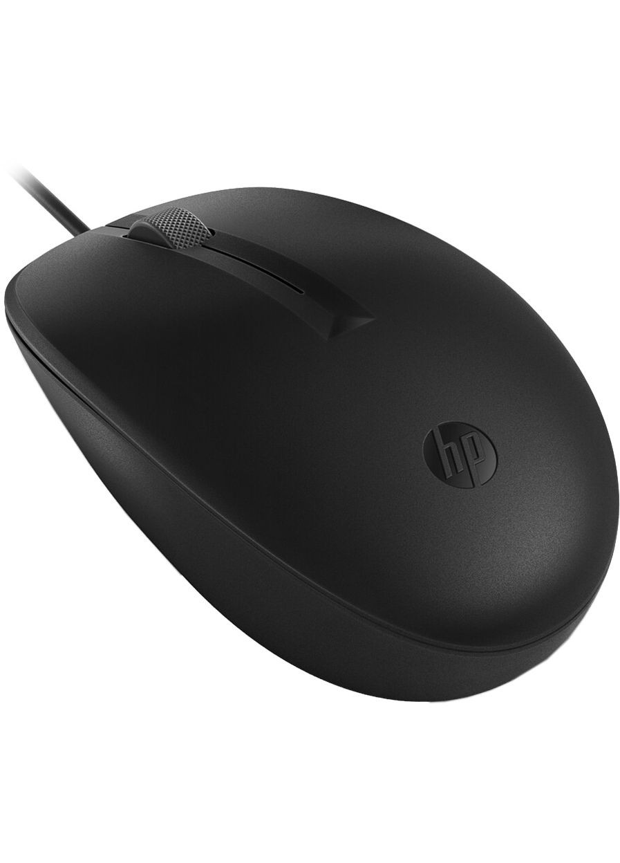Мишка 128 Laser Wired, 3кн., 1200 dpi, чорна HP (314779936)