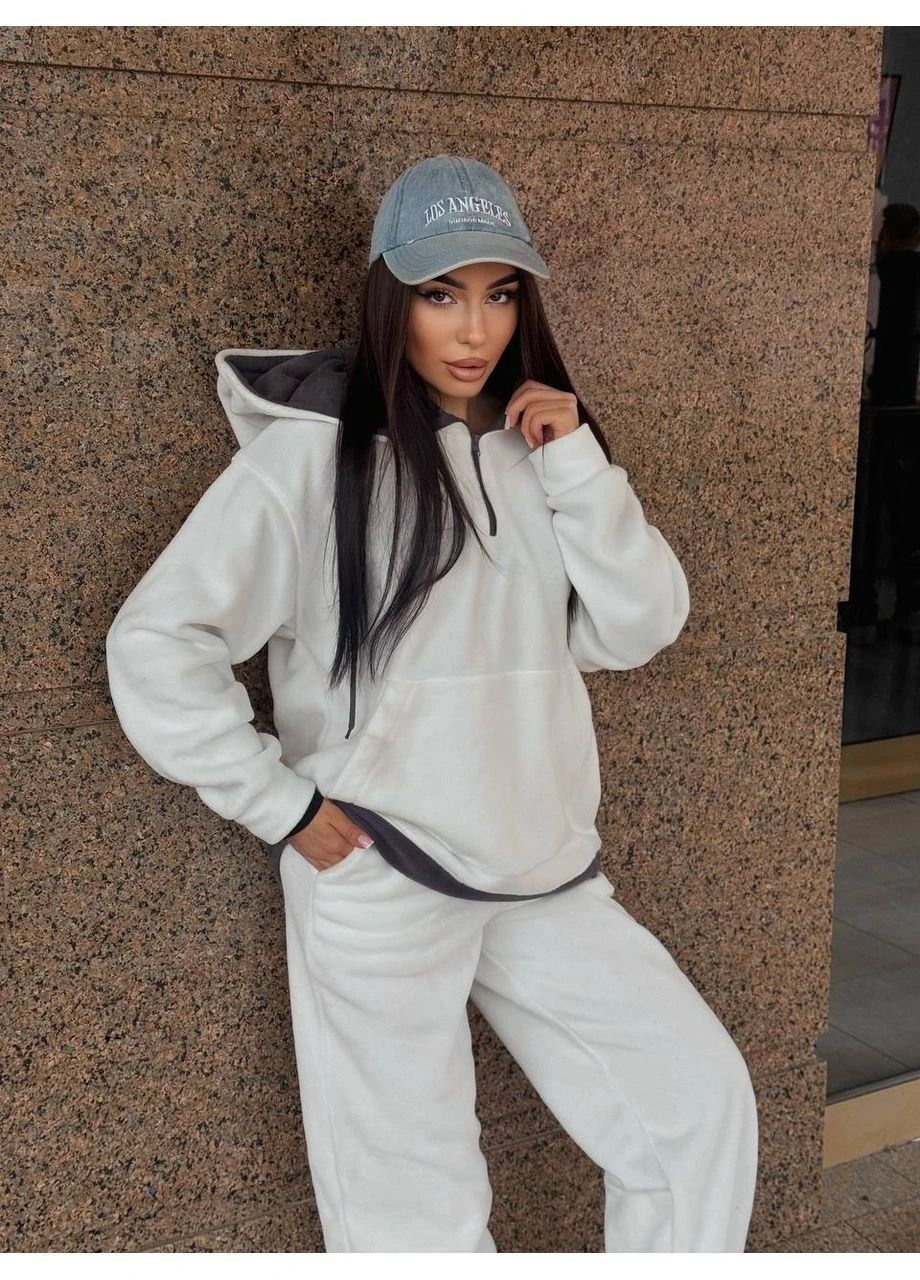 Стильный тёплый костюм спортивный флис No Brand (374000924)
