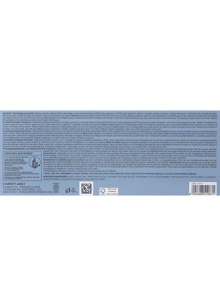 Ампули для зволоження Hydramemory Hydra & Glow Ampoule (ser/7x2ml) 7x2ml (954215-52027) Comfort Zone (368627137)