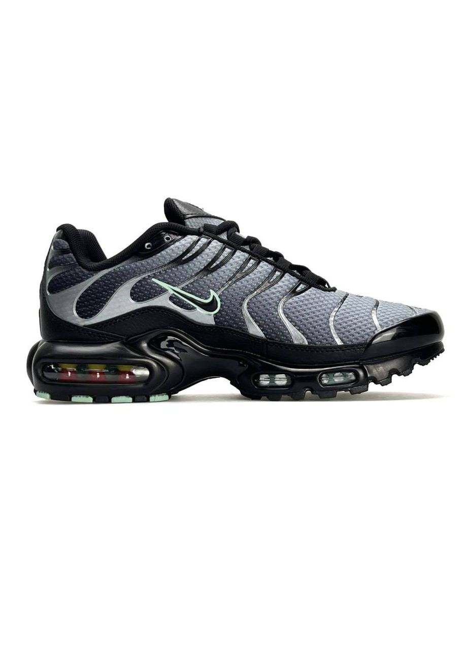 Сірі Осінні кросівки чоловічі nike No Brand Air Max Plus New Black Grey Silver