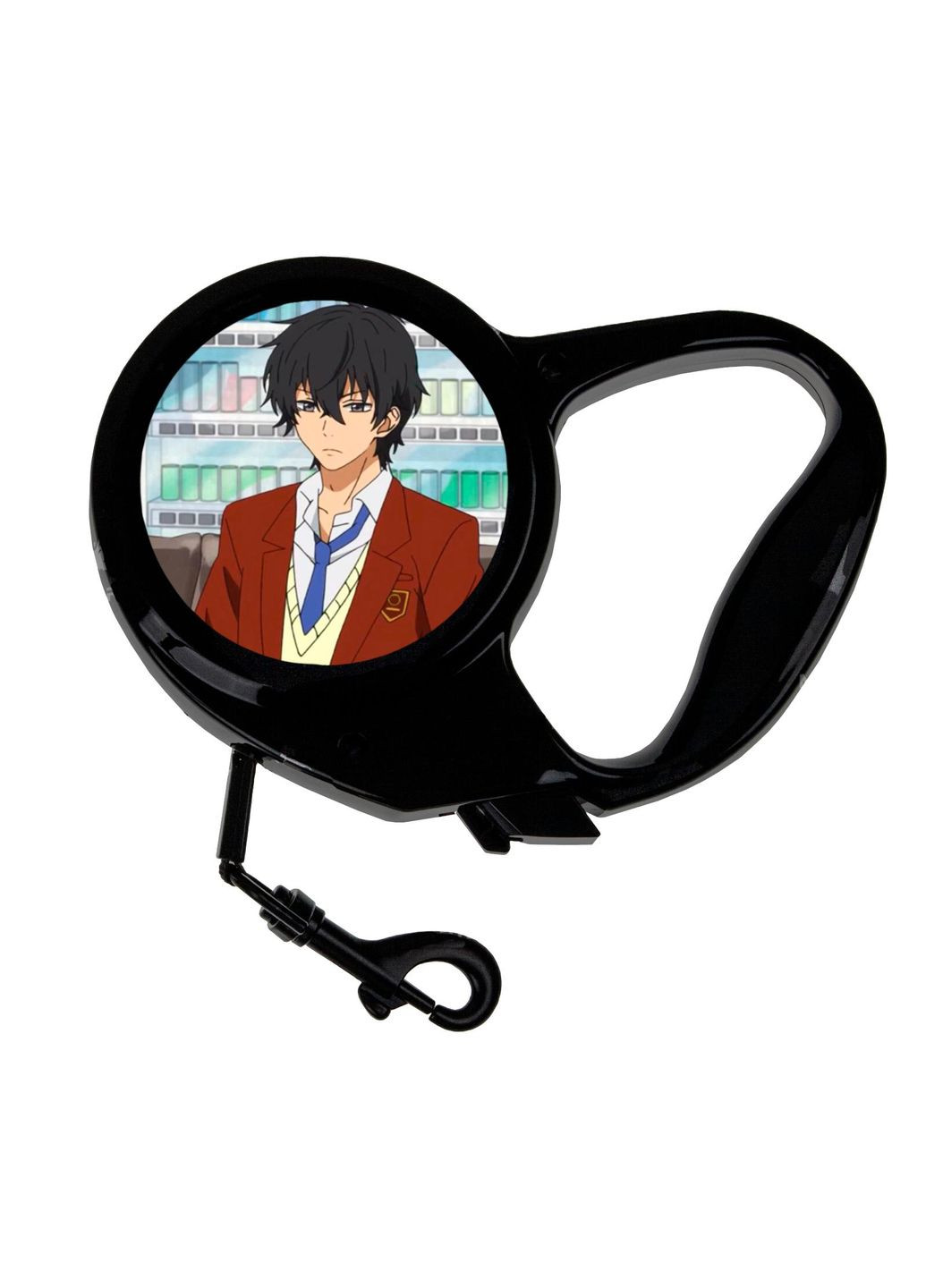 Поводок-рулетка для животных с принтом Аниме Монстр за соседней партой #0001 3 м черный No Brand (309154423)