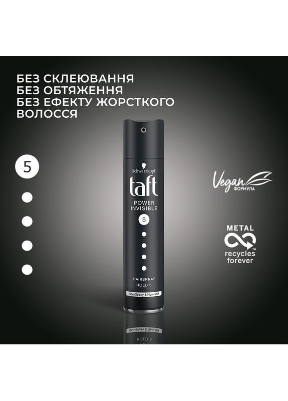 Лак для волосся Invisible Power 250ml (2-509836) Taft (369794416)