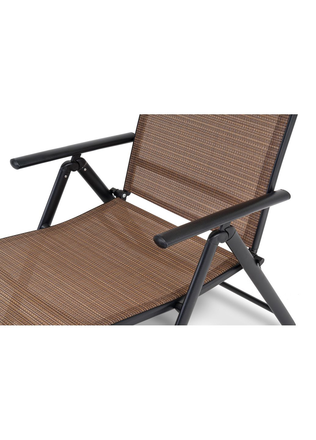 Садовый шезлонг с алюминиевой рамой Bolzano коричневый Di Volio (361951437)
