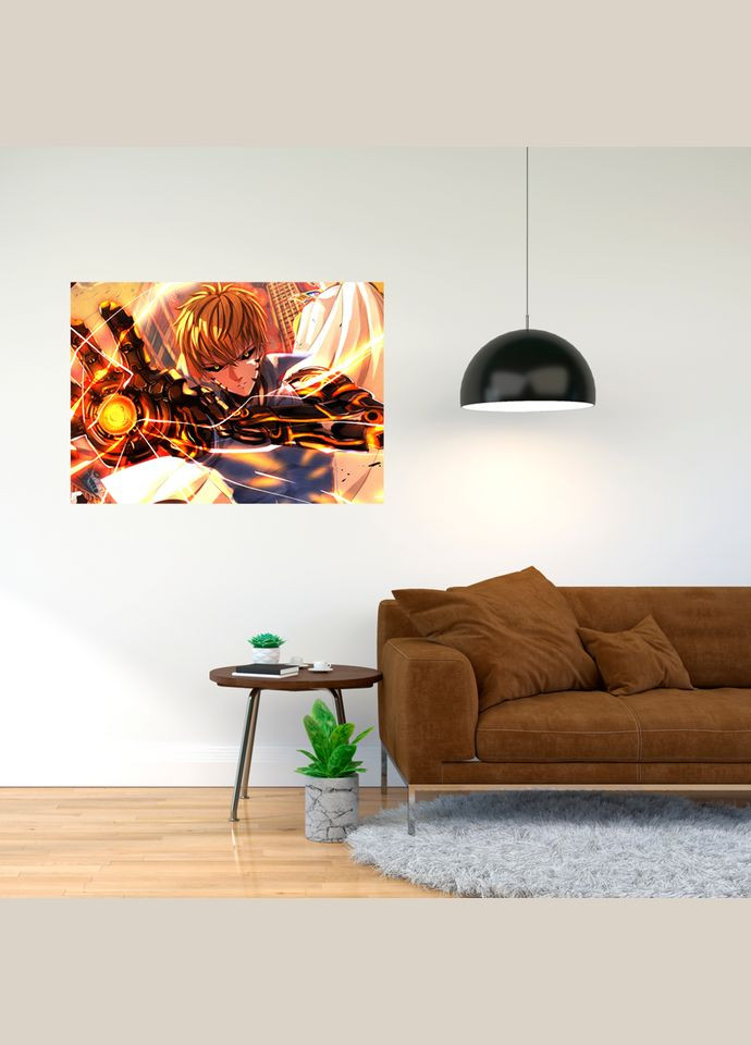 Плакат- з принтом Аніме Ванпанчмен One Punch Man A2 А0 Кавун постер (316209134)