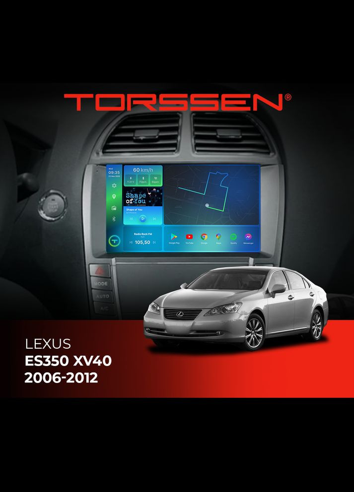 Штатная магнитола 2K Lexus ES350 XV40 20062012 FL9 4+64Gb 4G Carplay DSP Torssen (307090045)